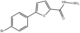 5-(4-溴苯基)噻吩-2-羧肼 结构式