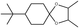 8-(1,1-dimethylethyl)-2,3-dimethyl-1,4-dioxaspiro[4.5]decane 结构式