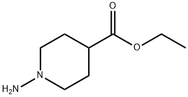 1-Amino-4-piperidinecarboxylic acid ethyl ester 结构式