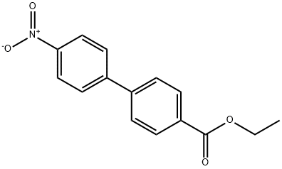 4'-硝基-[1,1'-联苯]-4-甲酸乙酯 结构式