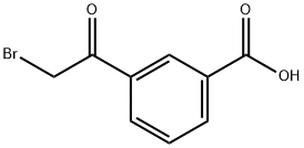3-(溴乙酰基)苯甲酸 结构式
