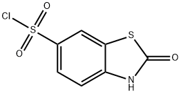 2,3-二氢-2-氧代-6-苯并噻唑磺酰氯 结构式