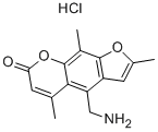 4'-AMINOMETHYLTRIOXSALEN HYDROCHLORIDE 结构式