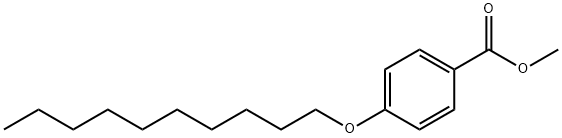 4-癸氧基苯甲酸甲酯 结构式