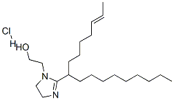 1H-Imidazole-1-ethanol, 2-(8Z)-8-heptadecenyl-4,5-dihydro-, monohydrochloride 结构式