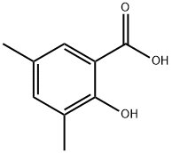 2-羟基-3,5-二甲基苯甲酸 结构式