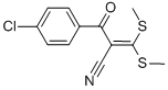 2-(4-氯苯甲酰基)-3,3-双(甲硫基)丙烯腈 结构式