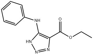 5-(Phenylamino)-1H-1,2,3-triazole-4-carboxylic acid ethyl<br>ester 结构式