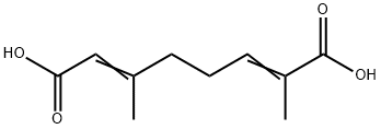 2,6-dimethyl-2,6-octadiene-1,8-dioic acid 结构式
