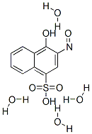 2-亚硝基-1-萘酚-4-磺酸 四水合物 结构式