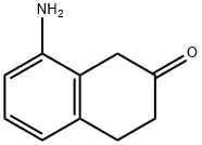 8-氨基-3,4-二氢萘-1(2H)-酮 结构式