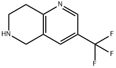 3-三氟甲基-5,6,7,8-四氢-1,6-萘啶 结构式