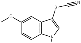 5-METHOXY-3-THIOCYANATO-1H-INDOLE 结构式