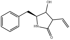 2-Pyrrolidinone, 3-ethenyl-4-hydroxy-5-(phenylmethyl)-, (5S)- (9CI) 结构式