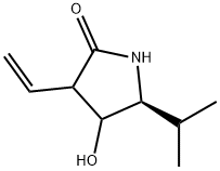 2-Pyrrolidinone,3-ethenyl-4-hydroxy-5-(1-methylethyl)-,(5S)-(9CI) 结构式