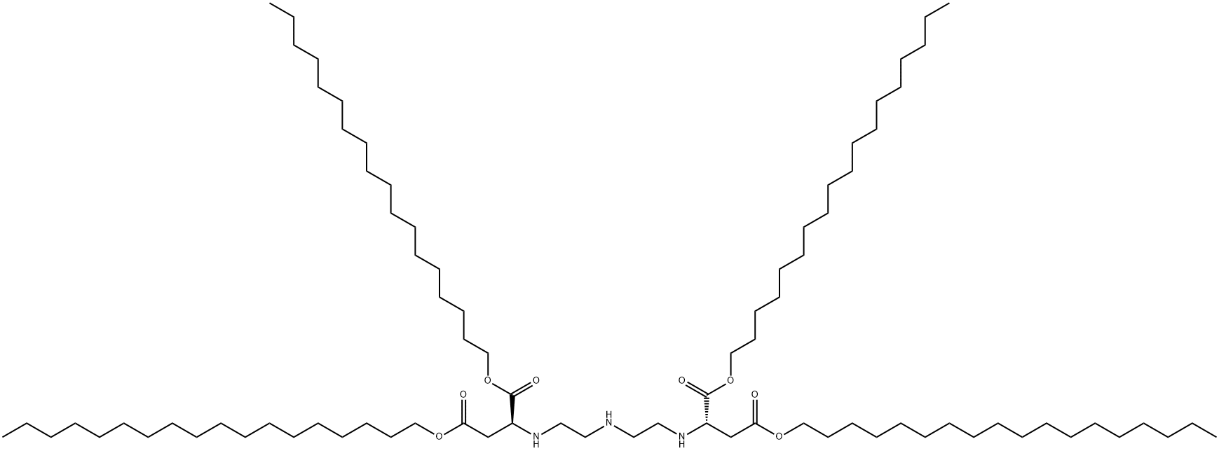 tetraoctadecyl N,N'-(iminodiethylene)di(L-aspartate) 结构式