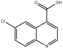 6-氯喹啉-4-甲酸 结构式