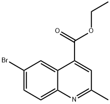 ETHYL 6-BROMO-2-METHYLQUINOLINE-4-CARBOXYLATE 结构式