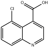 5-氯喹啉-4-甲酸 结构式