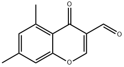 5,7-二甲基色酮-3-甲醛 结构式