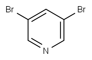 3,5-二溴吡啶 结构式