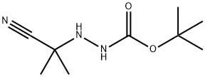 Hydrazinecarboxylic acid, 2-(1-cyano-1-methylethyl)-, 1,1-dimethylethyl ester 结构式
