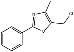 5-(chloromethyl)-4-methyl-2-phenyl-1,3-oxazole 结构式