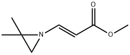 2-Propenoicacid,3-(2,2-dimethyl-1-aziridinyl)-,methylester,(2E)-(9CI) 结构式