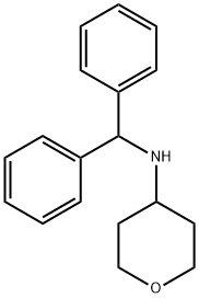 N-BENZHYDRYL-TETRAHYDRO-2H-PYRAN-4-AMINE 结构式