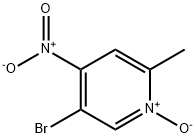 5-溴-2-甲基-4-硝基吡啶 1-氧化 结构式