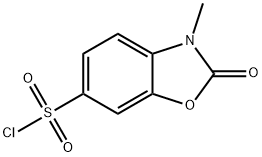 3-甲基-2-氧代-2,3-二氢-1,3-苯并唑-6-磺酰氯 结构式