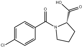 N-(4-Chlorobenzoyl)-L-proline 结构式