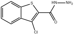 3-氯苯并呋喃-2-羧肼 结构式