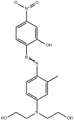 2-[4-[N,N-Bis(2-hydroxyethyl)amino]-2-methylphenylazo]-5-nitrophenol 结构式