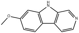 7-甲氧基-9H-吡啶并[3,4-B]吲哚 结构式