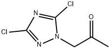 1-(3,5-二氯-1H-1,2,4-三唑-1-基)丙烷-2-酮 结构式