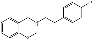 1-(2-METHOXYBENZYLAMINO)-2-(4-CHLOROPHENYL)ETHANE 结构式