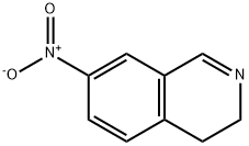 7-硝基-3,4-二氢异喹啉 结构式
