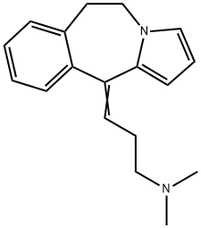 3-(9-chloro-6,11-dihydro-5H-pyrrolo(2,1-B)(3)benzazepin-11-ylidene)-N,N-dimethyl-1-propanamine 结构式