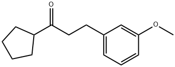 CYCLOPENTYL 2-(3-METHOXYPHENYL)ETHYL KETONE 结构式