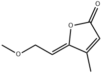 2(5H)-Furanone, 5-(2-methoxyethylidene)-4-methyl-, (5Z)- (9CI) 结构式