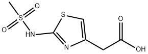 (2-甲磺酰基氨基-噻唑-4-基)-乙酸 结构式