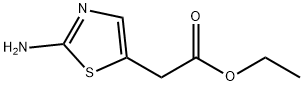 2-(2-氨基噻唑-5-基)-乙酸乙酯 结构式