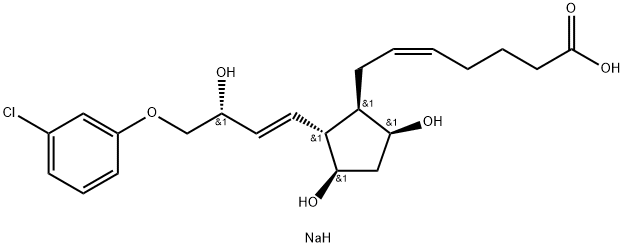 氯前列烯醇钠 结构式