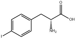 4-碘-D型苯丙氨酸 结构式