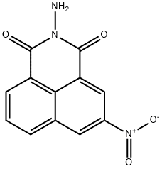 2-AMINO-5-NITRO-BENZO[DE]ISOQUINOLINE-1,3-DIONE 结构式