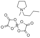 1-BUTYL-1-METHYLPYRROLIDINIUM BIS[OXALATO(2-)]BORATE 结构式