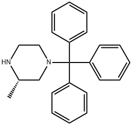 (S)- 3-甲基-1-三苯甲基L哌嗪 结构式