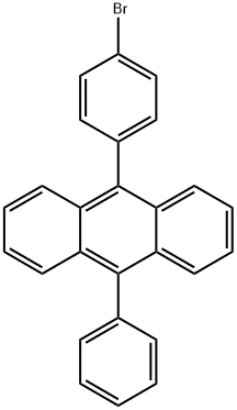 9-苯基-10-(4-溴苯基)蒽 结构式