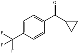 4-三氟甲基苯基环丙基甲基酮 结构式